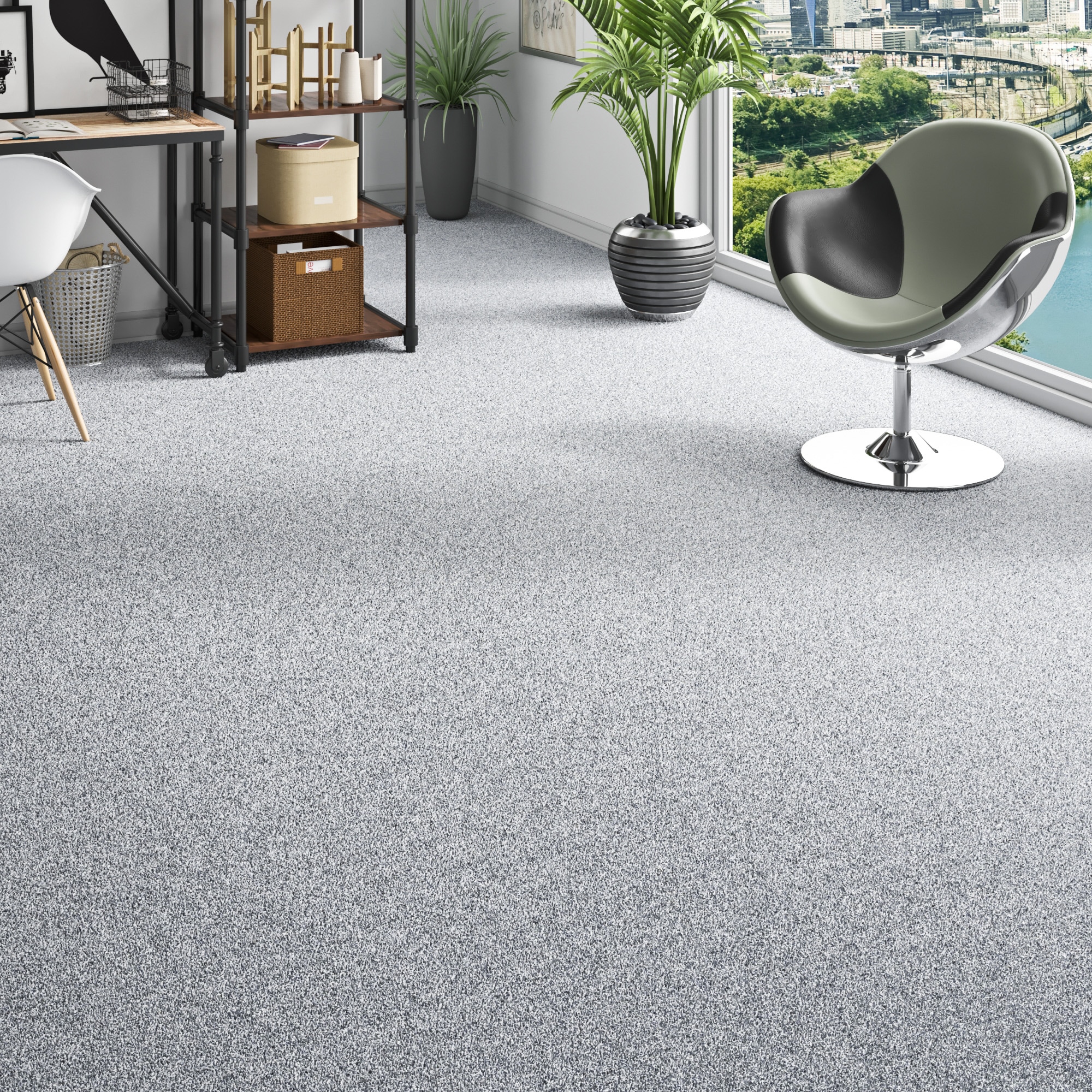 my home Teppichboden »Fortis, Schlinge, Made in Netherlands« rechteckig 5 mm Höhe meliert, Breite 400 cm, strapazierfähig, Wohnzimmer