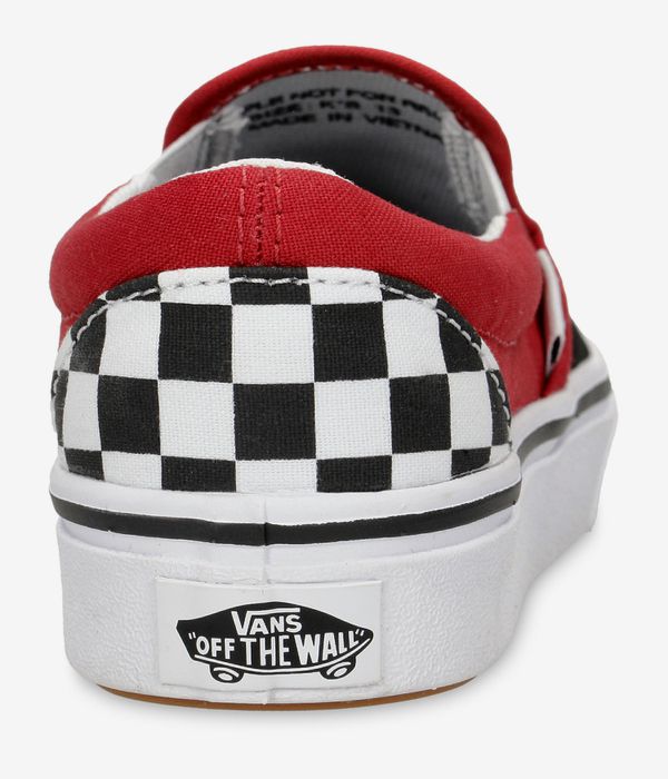 Vans ComfyCush Slip-On Schuh kids (checkerboard black red)