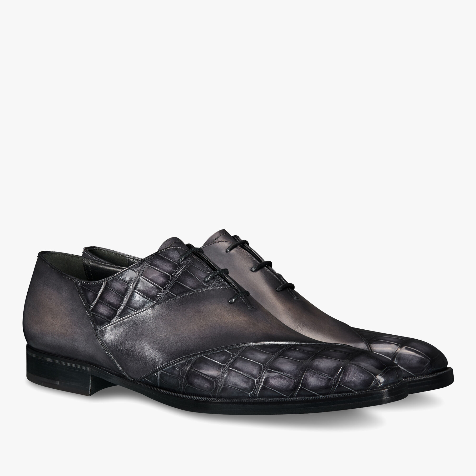 Richelieu Patchwork Demesure En Cuir d'Alligator
