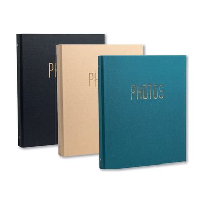Exacompta OfficeByMe - Album photo classeur - 60 pages noires - noir