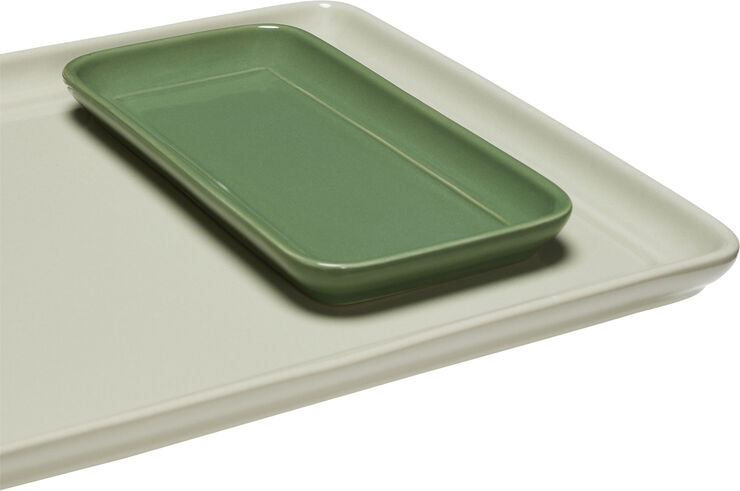 Hübsch Amare Bakke Sand/Grøn sæt af 2 Green,sand