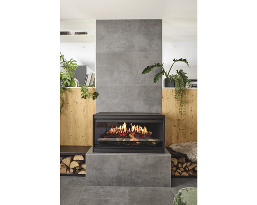 MIRAVA porseleinen wand- en vloertegel MANHATTAN Antraciet 60 x 120 x 0,9 cm mat gerectificeerd