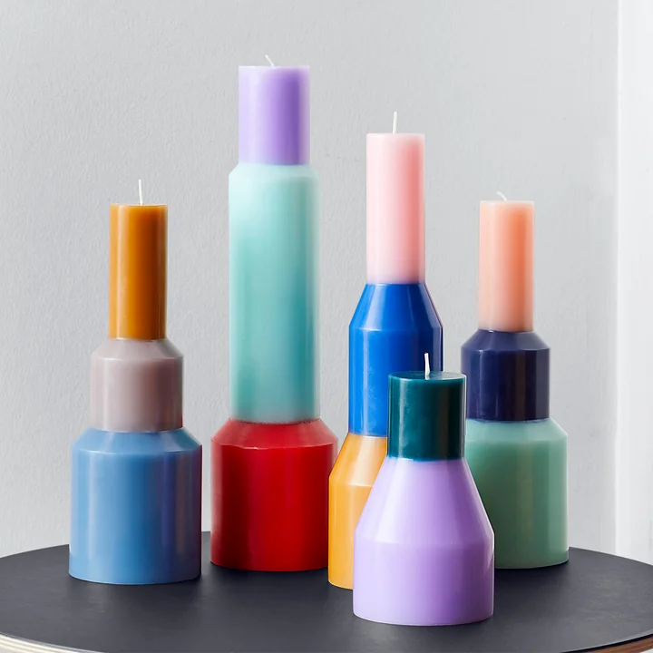HAY - Pillar Kerze, rot, XL