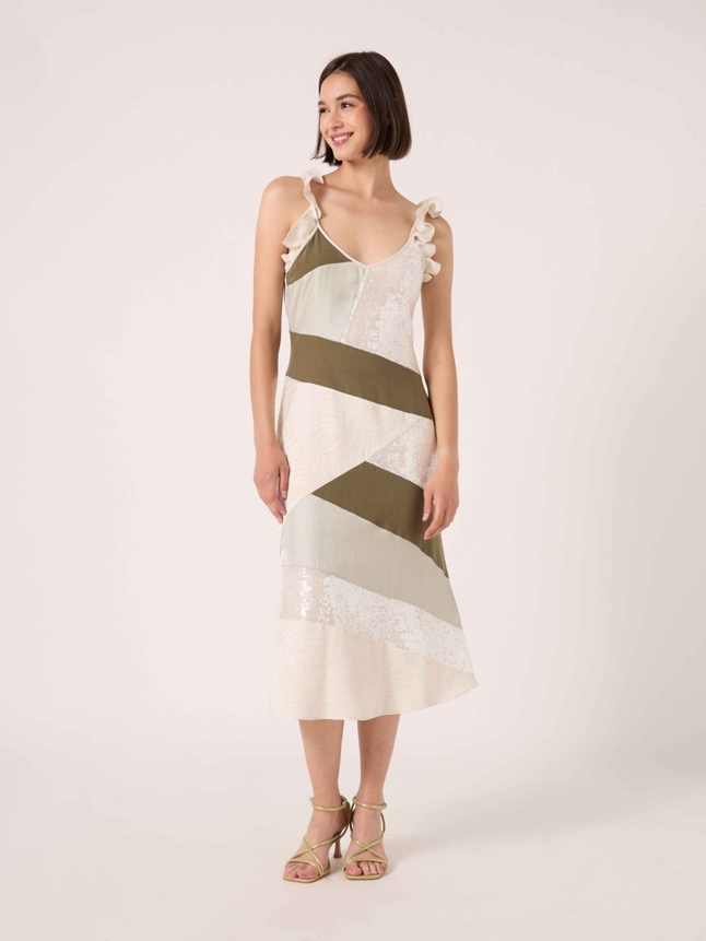 Robe longue upcyclée