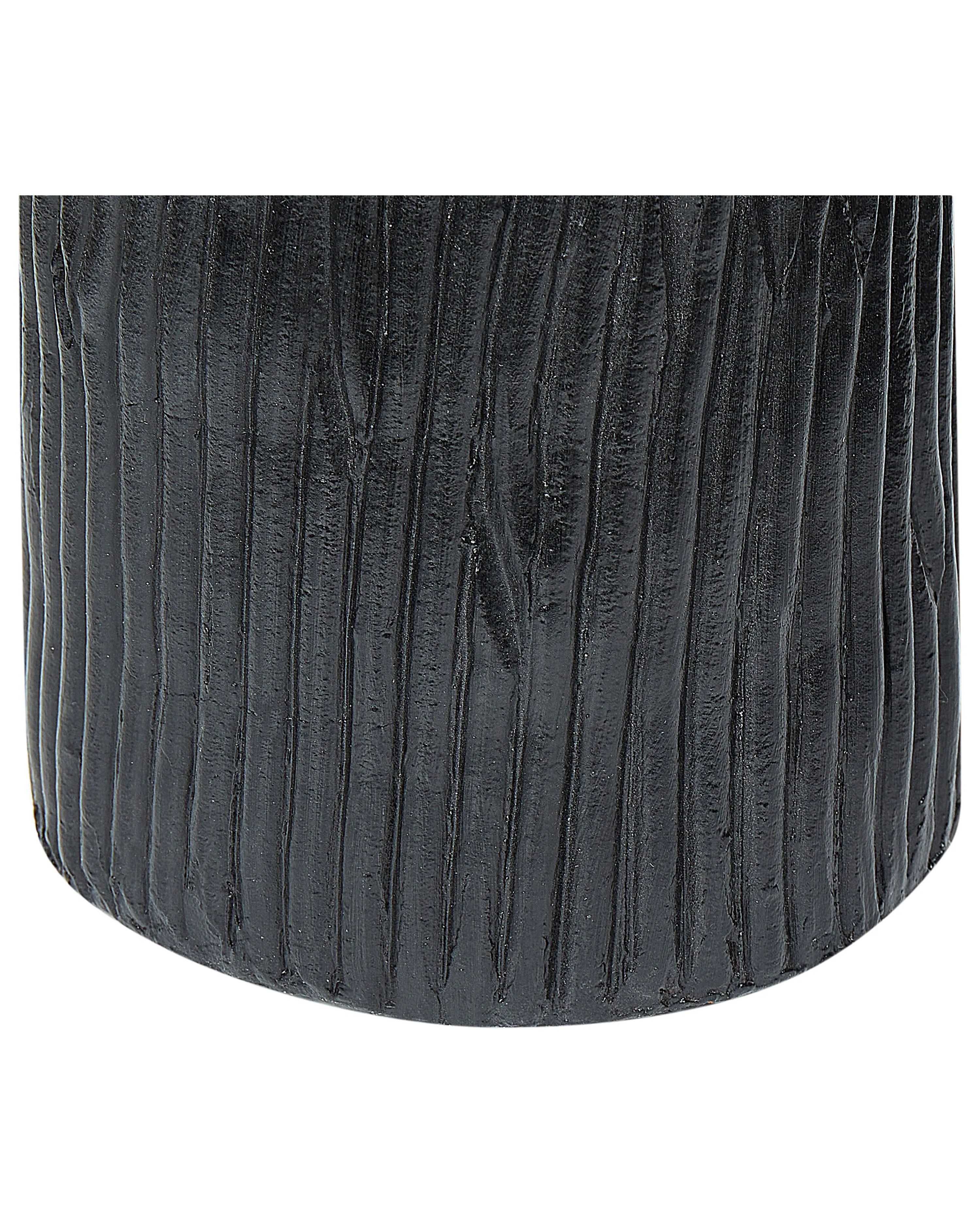 Decoratieve vaas FLORENTIA Keramiek 50 cm Zwart
