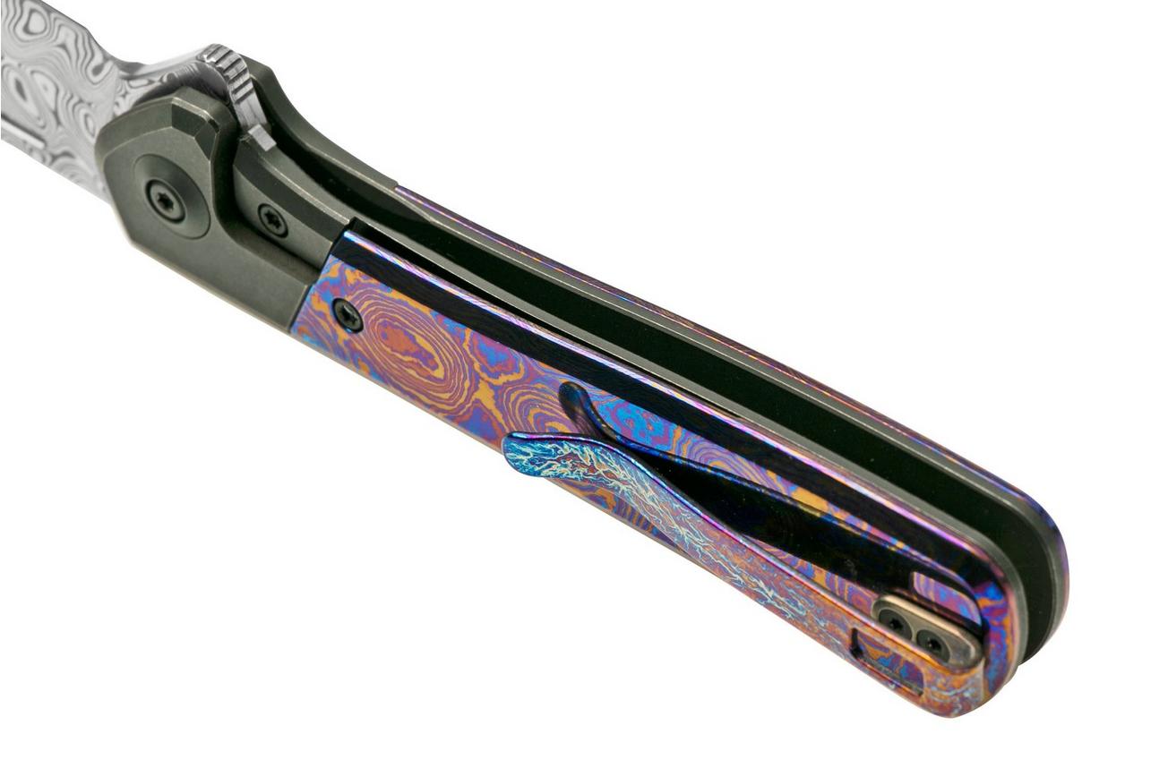 WE Knife Soothsayer WE20050-DS1 Purple Titanium/Timascus, zakmes