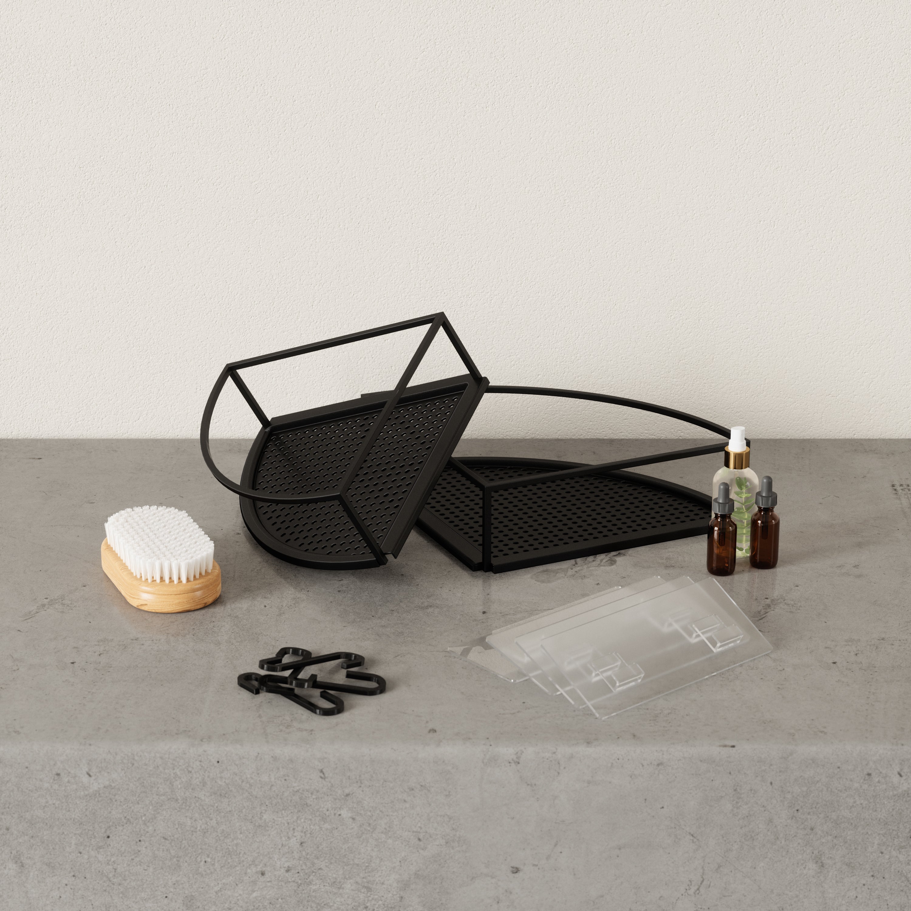 Umbra Cubiko Hoekrek Set van 2 - Zwart