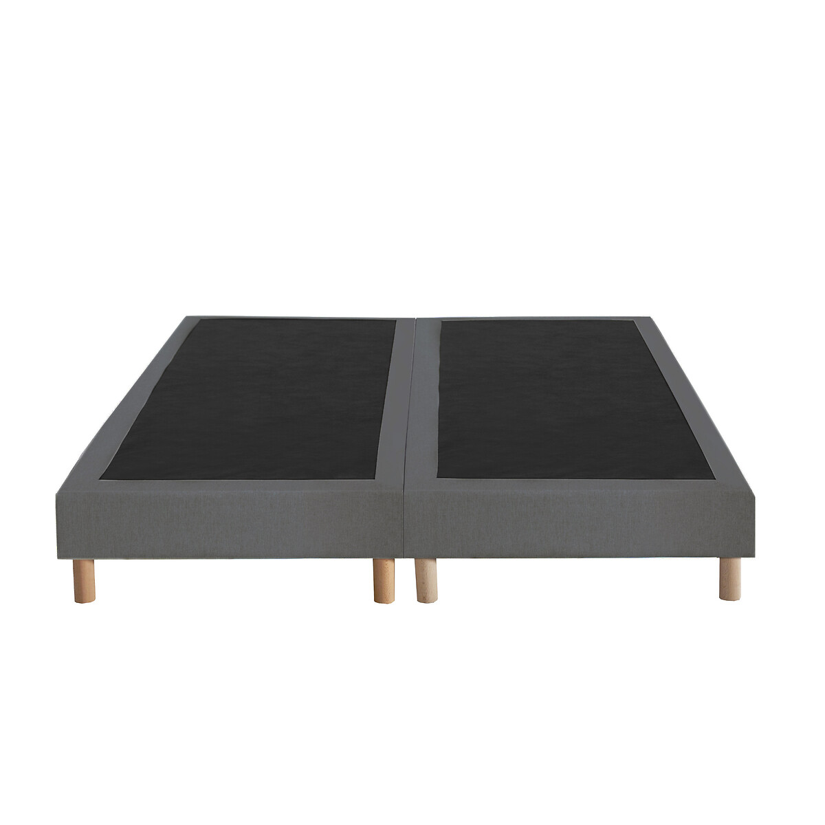 LA REDOUTE INTERIEURS<br>Base de cama estofada com 12 ripas e pés