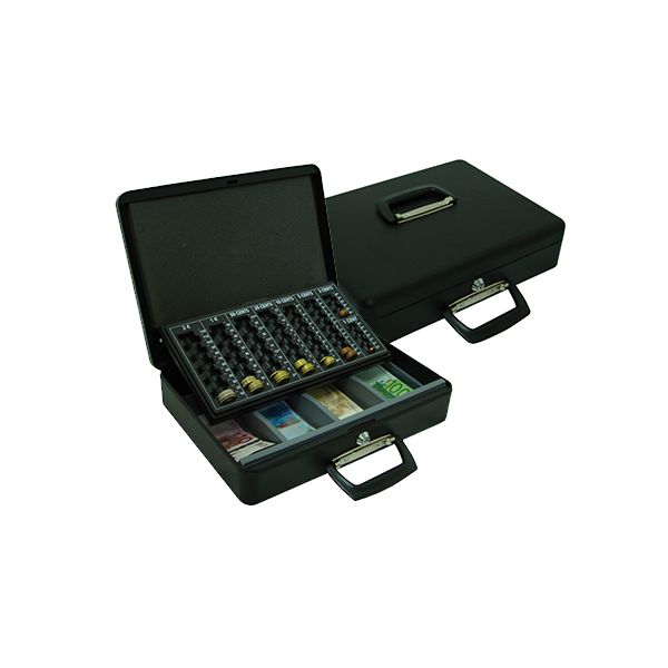 Q-Connect Cofre c/ Bandeja p/ Notas e Moedas - KF04280