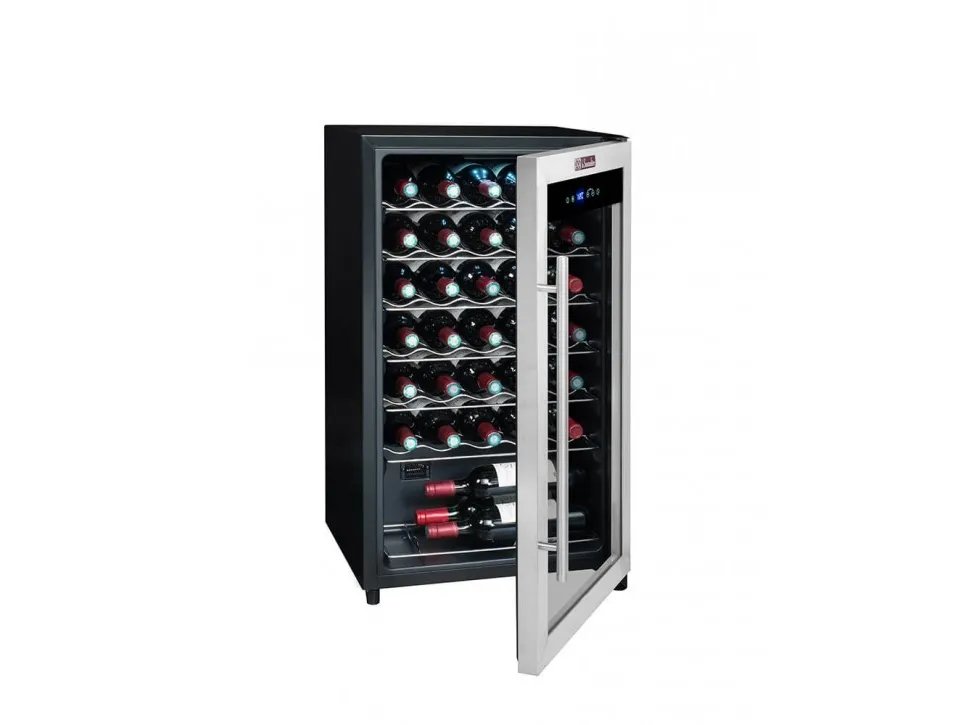 La Sommelière Service LS34A - Vinkøler - bredde: 48 cm - dybde: 43 cm - højde: 83.8 cm - Klasse G - rustfrit stål
