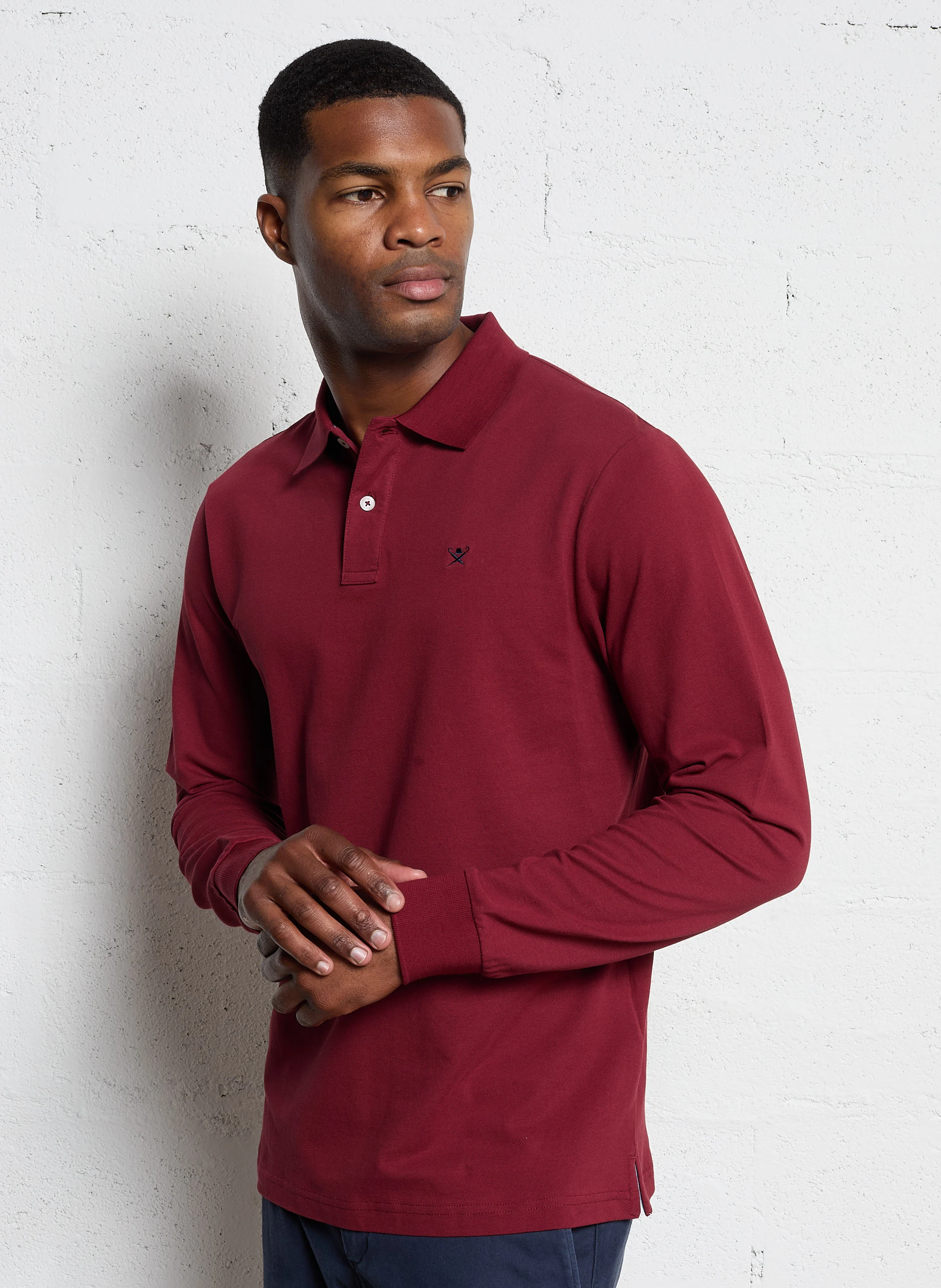 Polo regular-fit en coton| Rouge