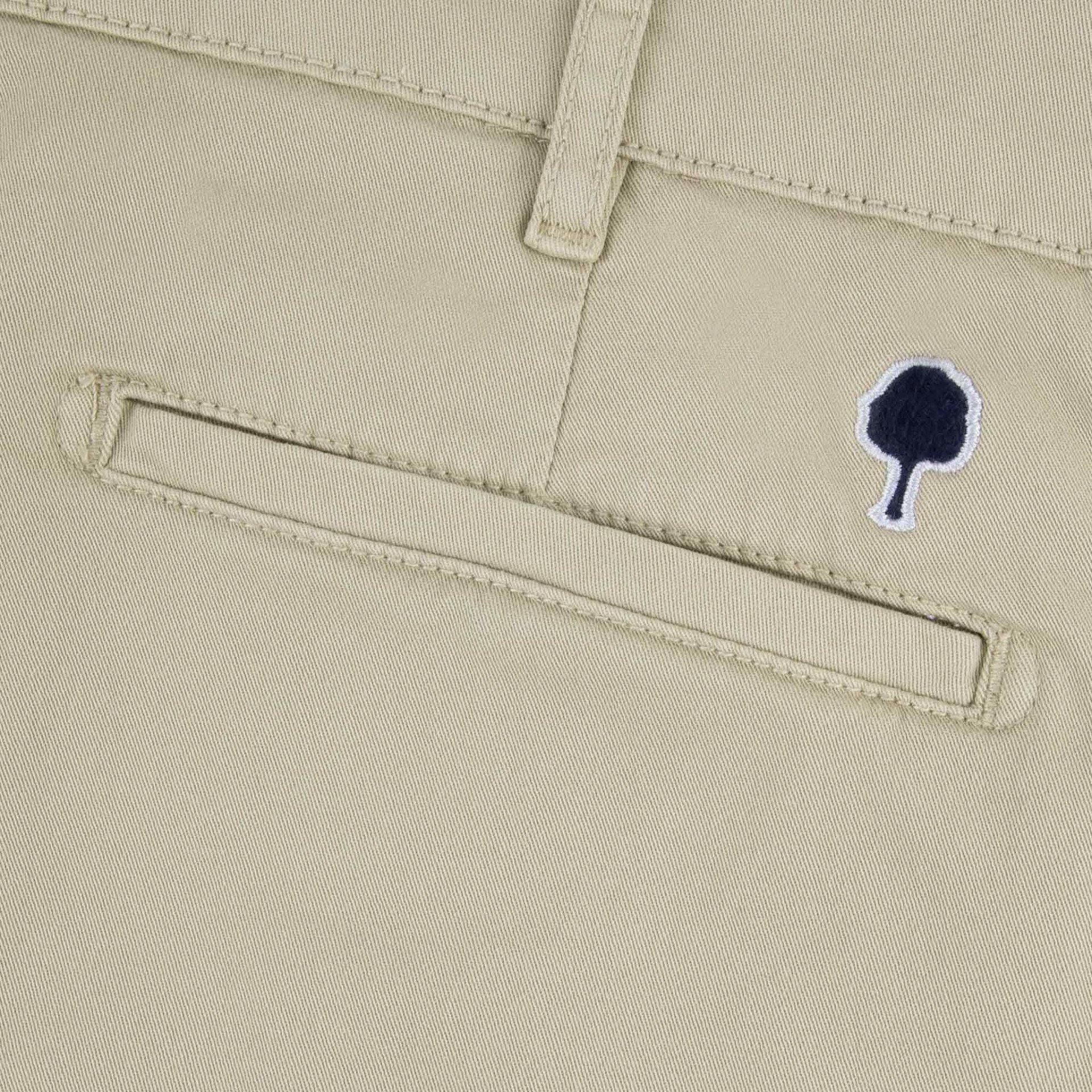 Short beige coupe fuselée coton et coton biologique - modèle saulieu