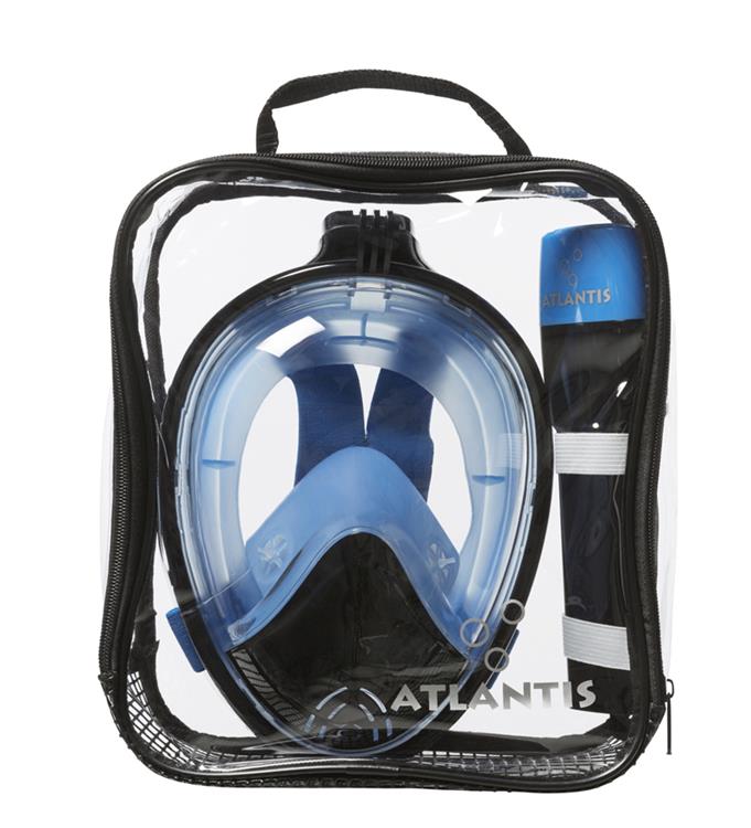 Atlantis 2.0  Zwart Blauw L/XL Snorkelmasker