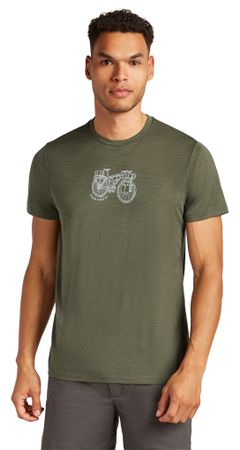 TL ADVENTURE RIDE Herren-Merino-Kurzarmshirt  loden  L