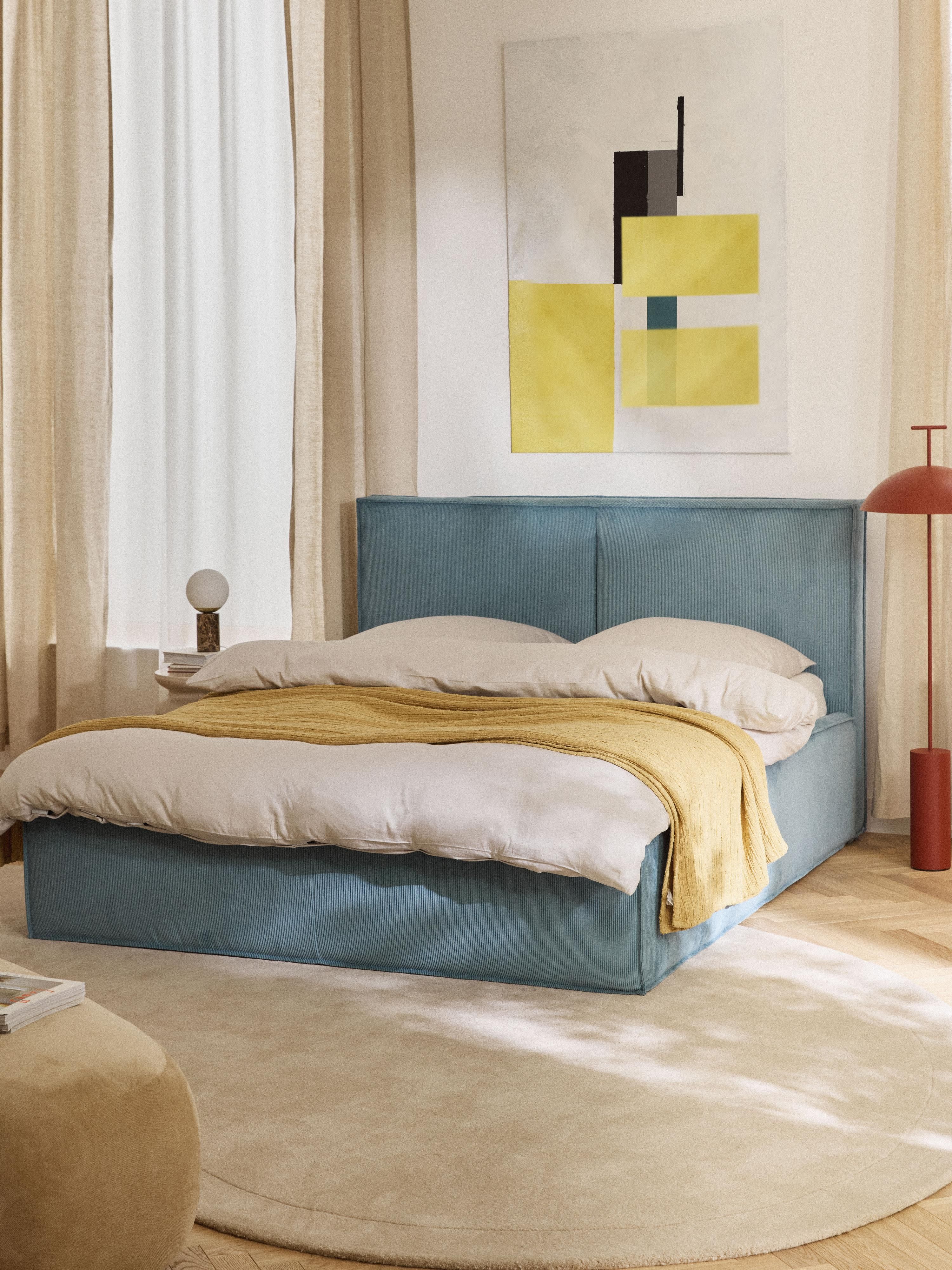 Corduroy gestoffeerd bed Dream