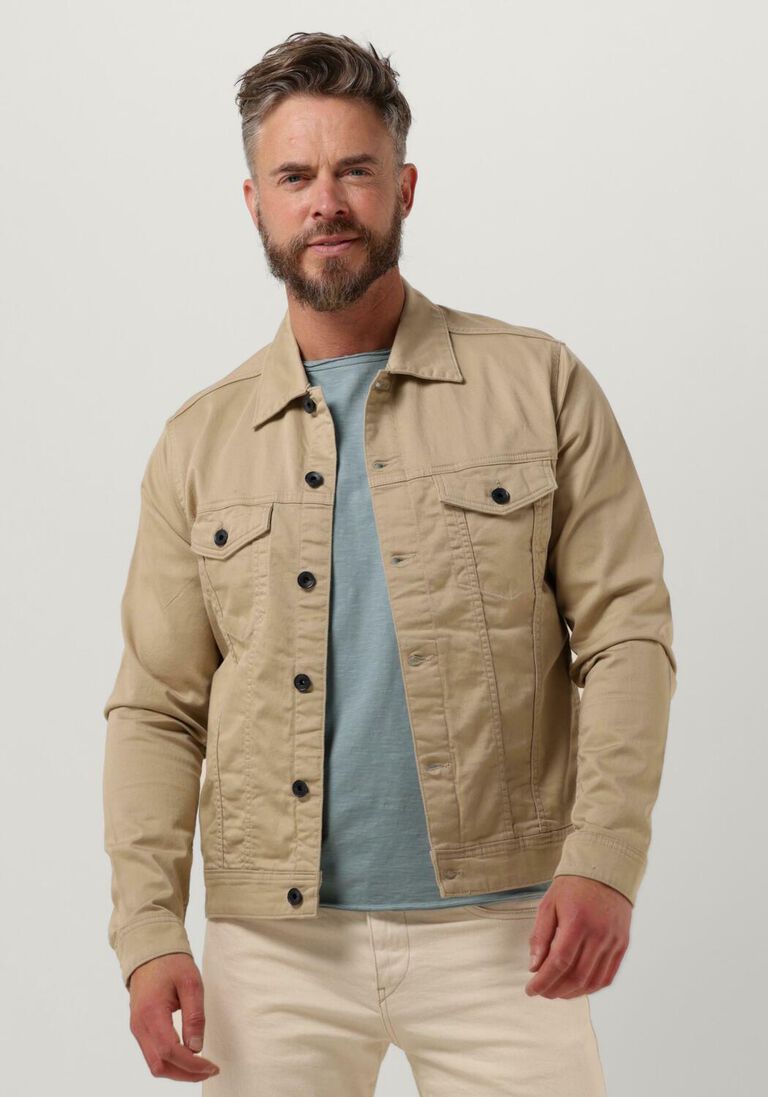 DSTREZZED zand dstrezzed jack jeans jacket twill knit