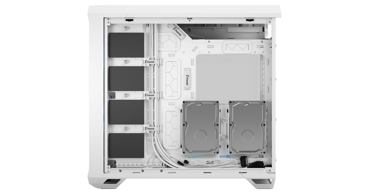 Fractal DesignTorrent white RGB TG Clear Tint midi tower behuizing  (Wit | 2x USB-A | 1x USB-C | RGB | Window)