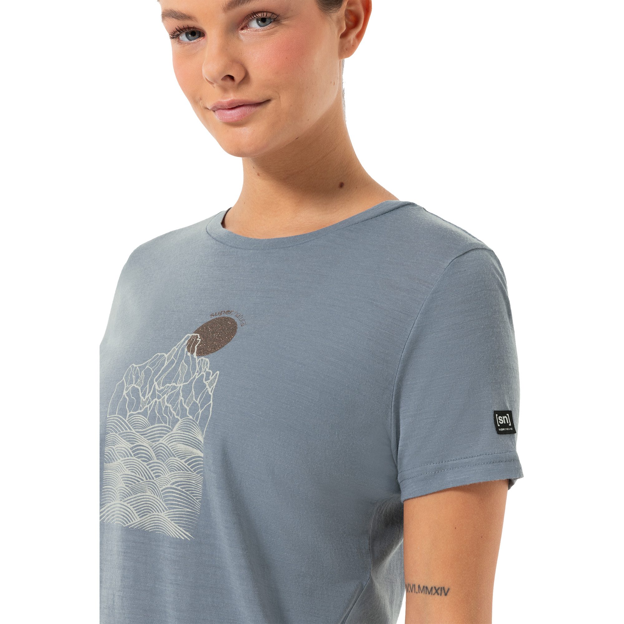 super.natural Preikestolen Cliffs T-Shirt Damen flint stone