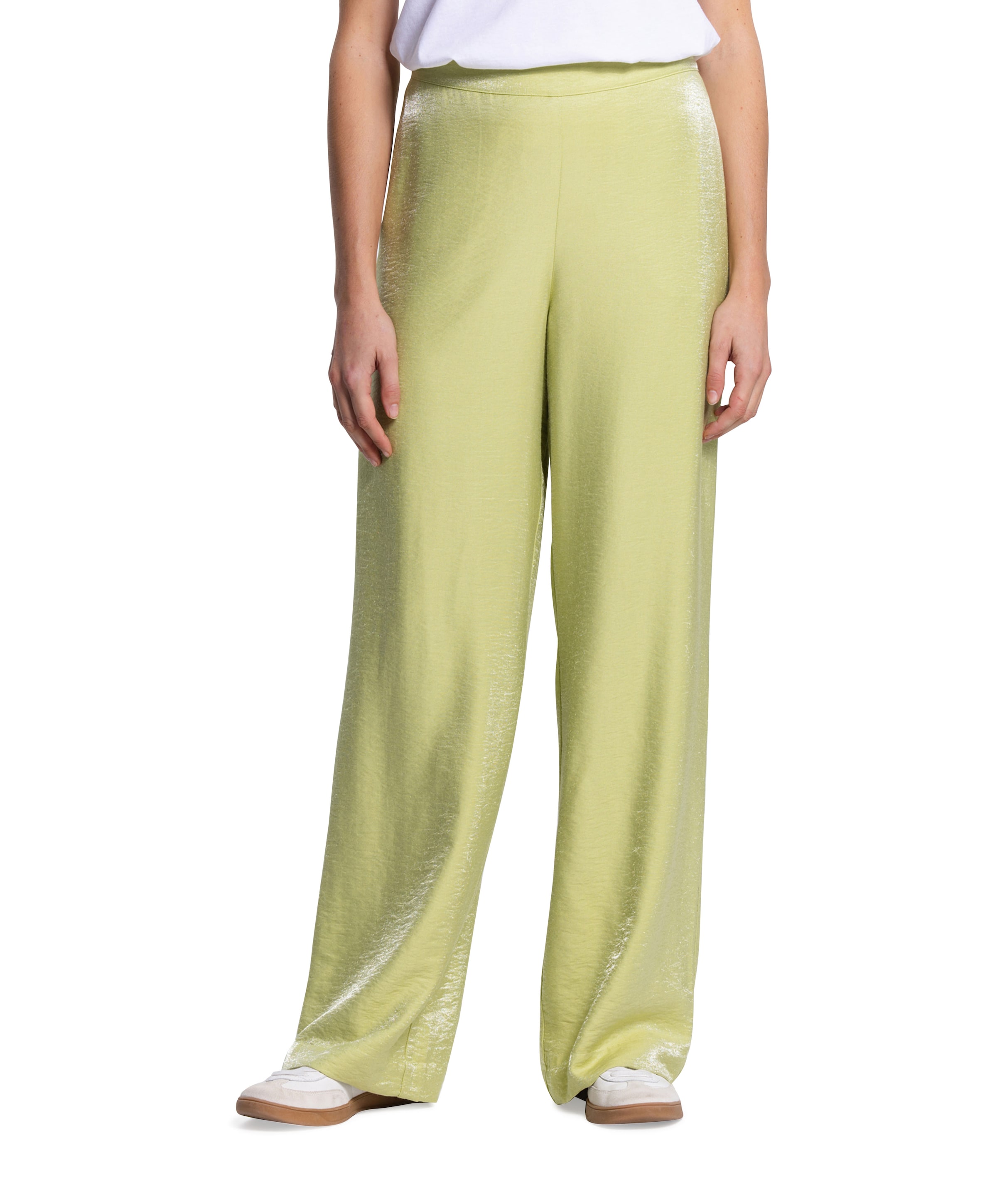 JANSEN Amsterdam DO WS 429 long elastic waist at back dames broek groen