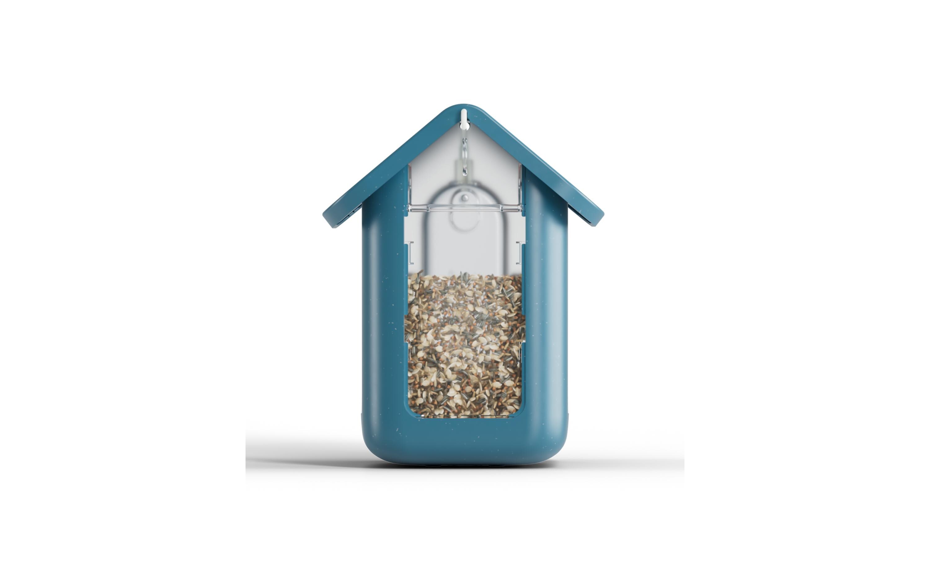 Futterspender 2.0 mit Solardach und AI Vogelerkennung<br>Vogelhaus mit integrierter Kamera und Solardach