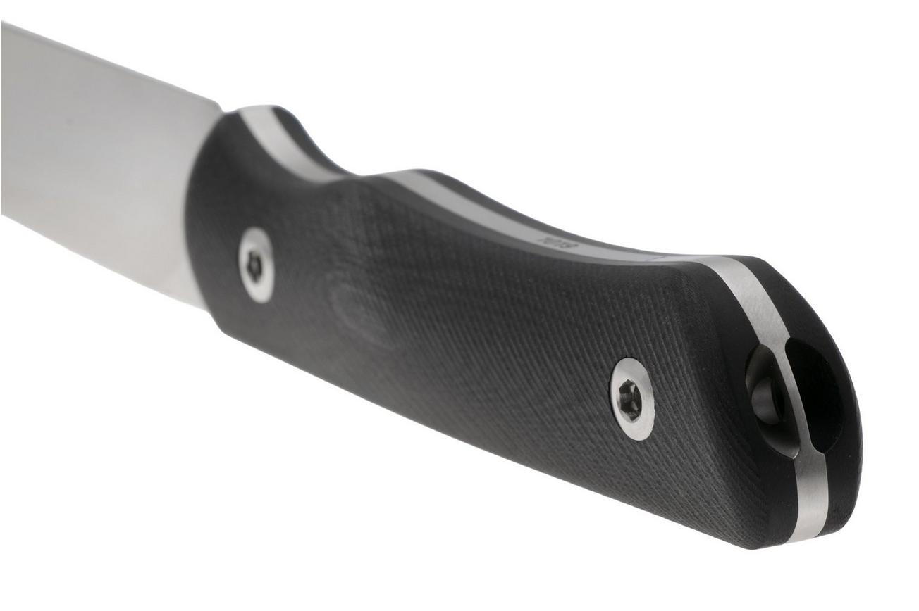 Real Steel Bushcraft Plus II Full Flat Grind 3721F Black G10, bushcraftmes