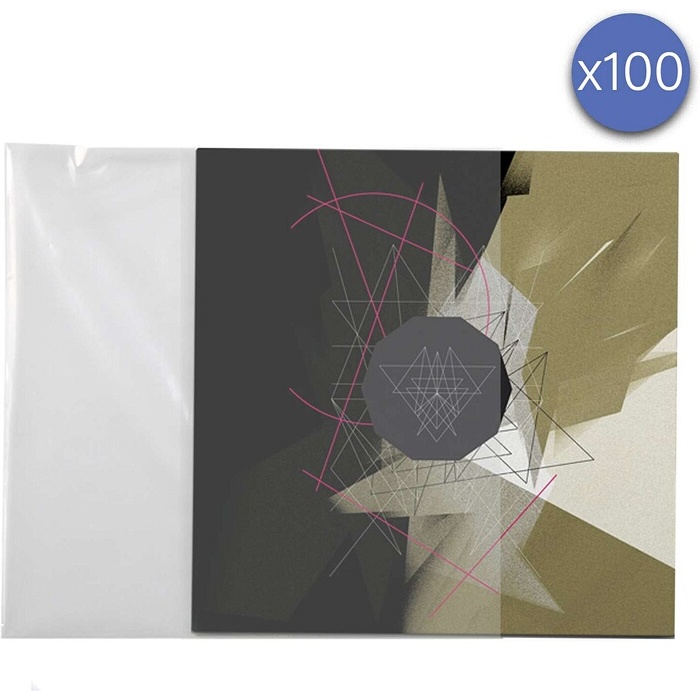 Accessoire platine vinyle Enova Hifi Lot de 100 pochettes pour disques vinyle 33 tours PEV 100 33T