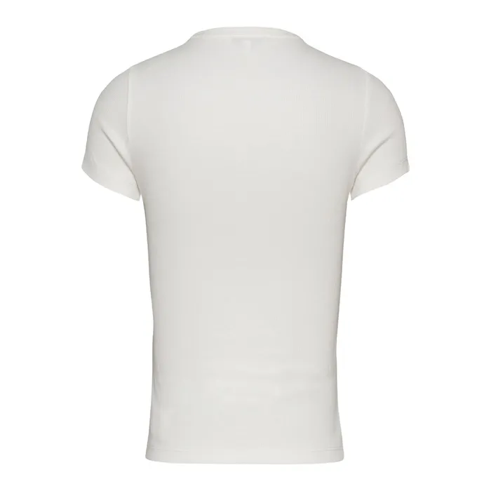 Tommy Hilfiger Slim Badge Ribbed Shirt Dames