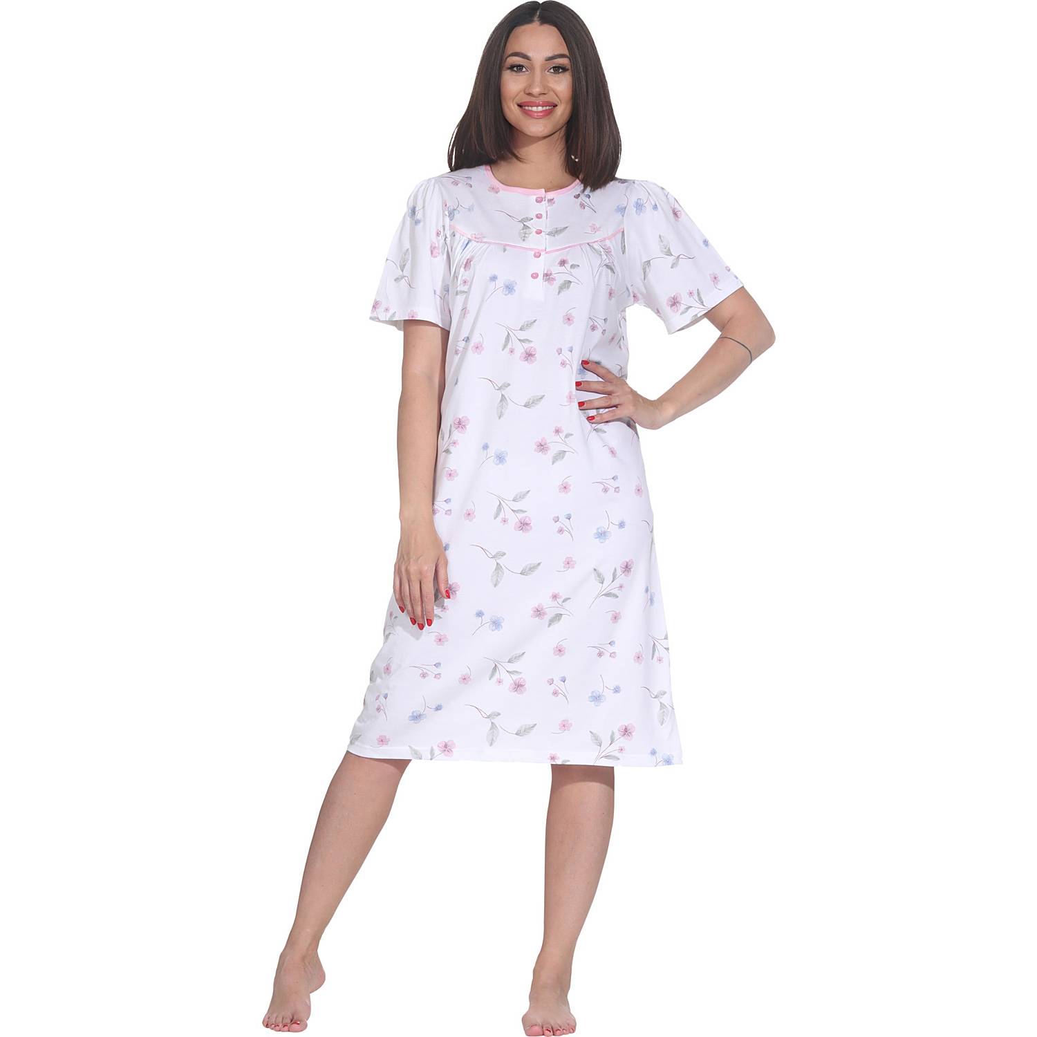 Normann Single-Jersey Damen-Nachthemd