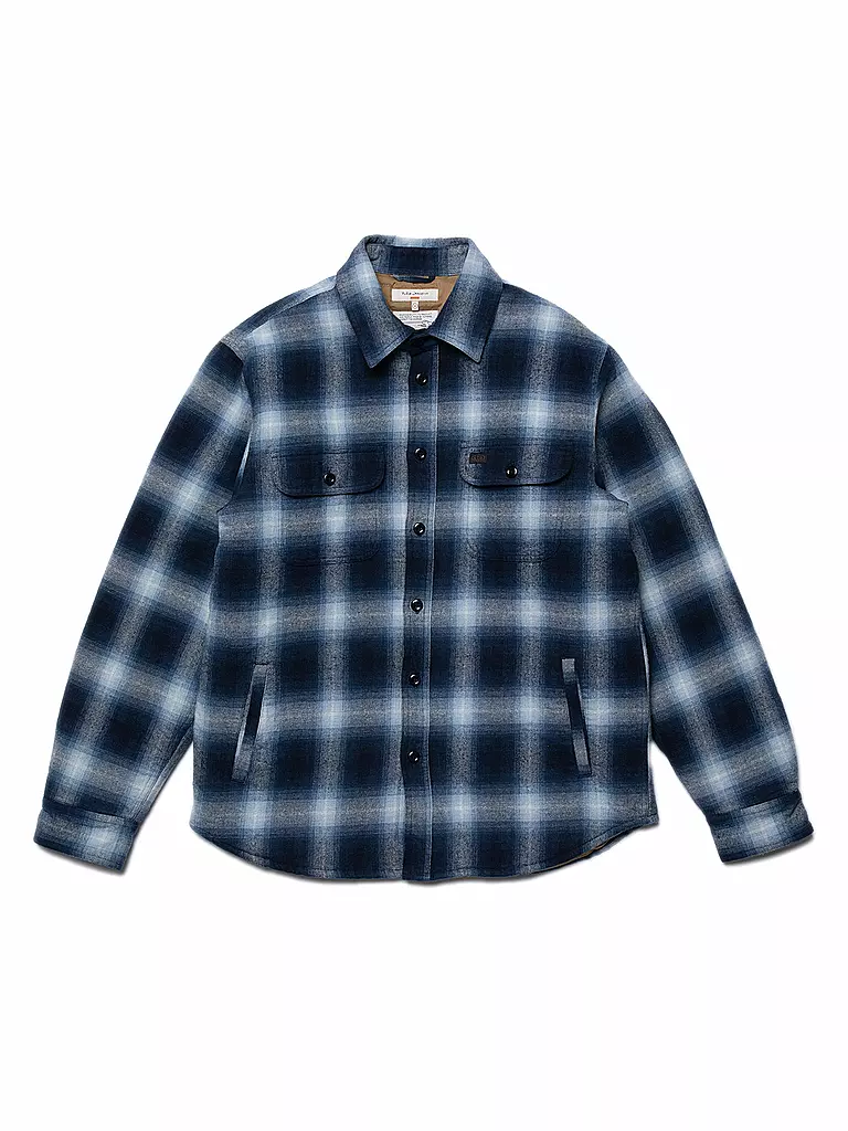 NUDIE JEANS Overshirt GLENN blau