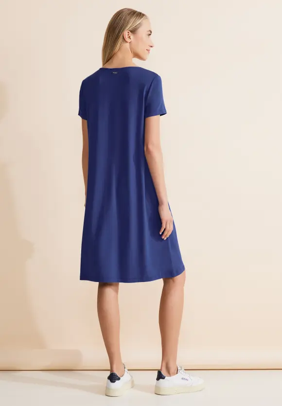 Basic T-Shirt-Kleid - intense royal blue