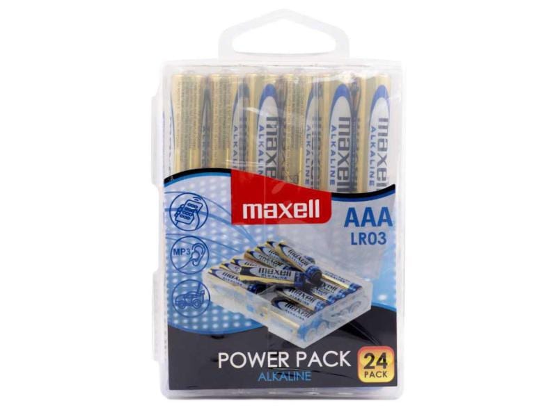 Maxell Europe LTD. Batterie Alkaline AAA , 24 Stück Typ LR03 / AAA / Micro, 24 Stück