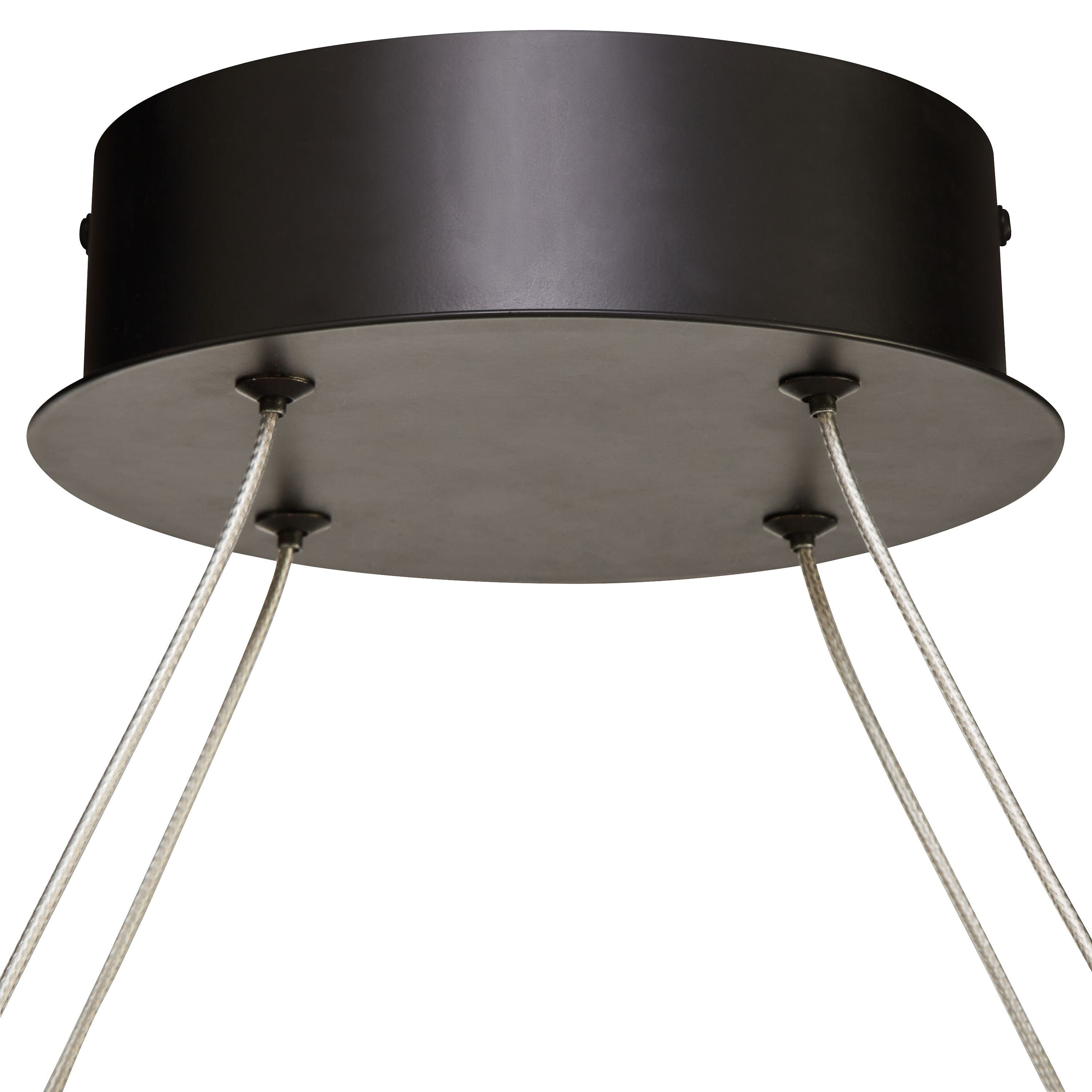 ROVA Hängeleuchte - Schwarz / B: 100.0 cm x T: 23.0 cm x H: 2.4 cm