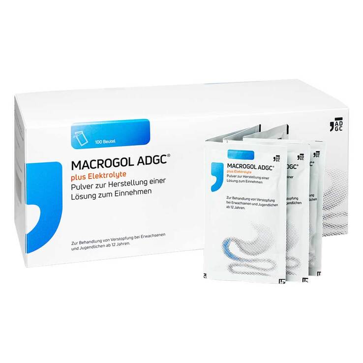 Macrogol ADGC® plus Elektrolyte Pulver zur H.e.L.zum Einnehmen , 100 St