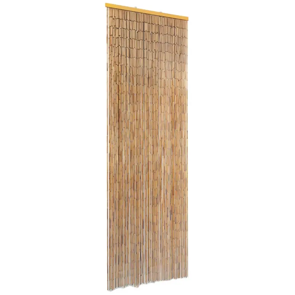 vidaXL - Deurgordijn - Bruin - Bamboe - 56 x 185 cm