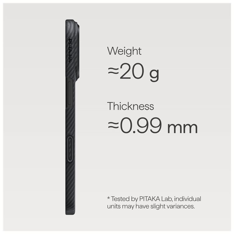 iPhone 17 Pro MagEZ MagSafe Case Aramid Schutzhülle (KI1701BP) - Schwarz