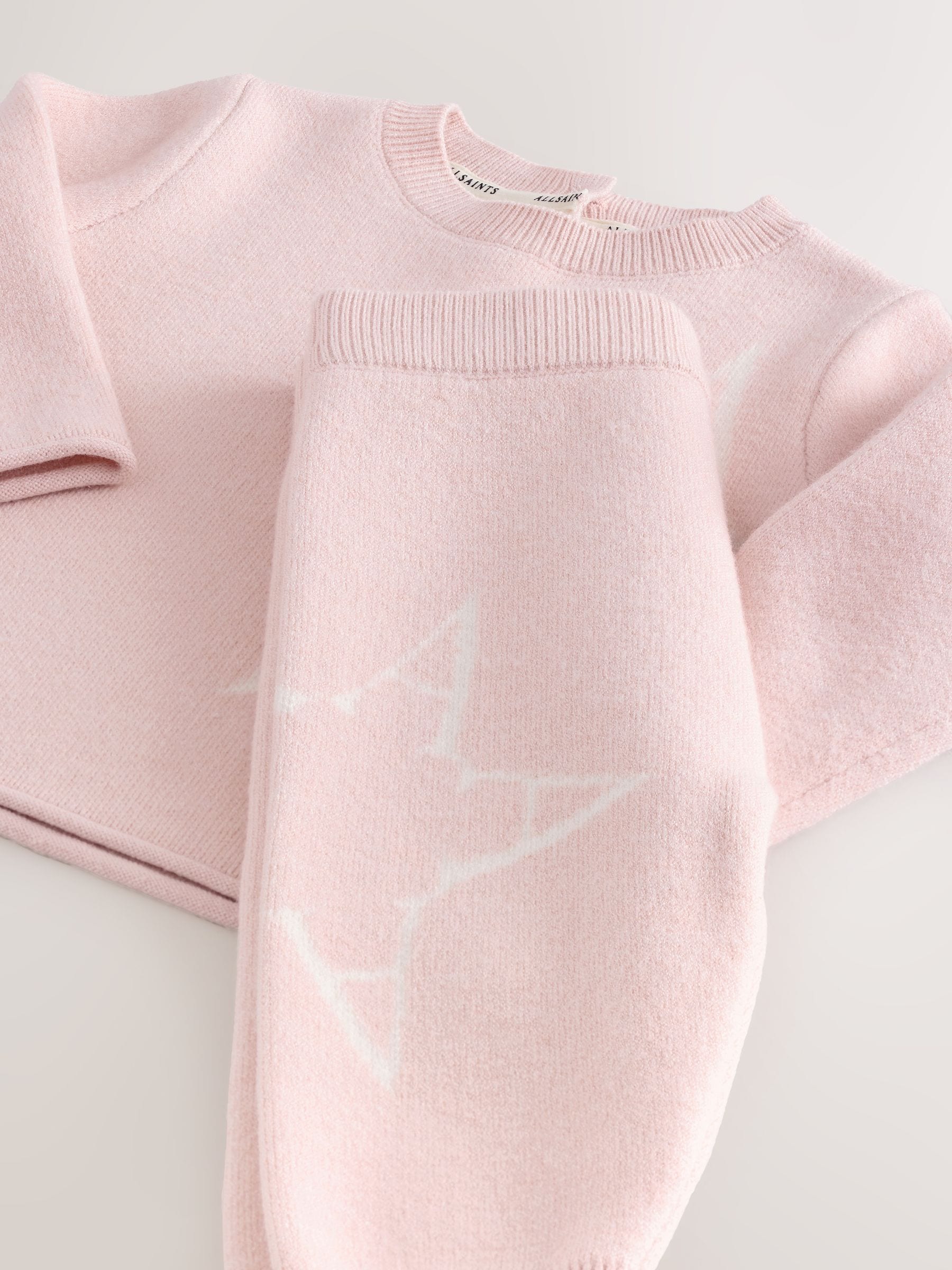 smALLSAINTS Knitted Top and Joggers Baby Girls Set