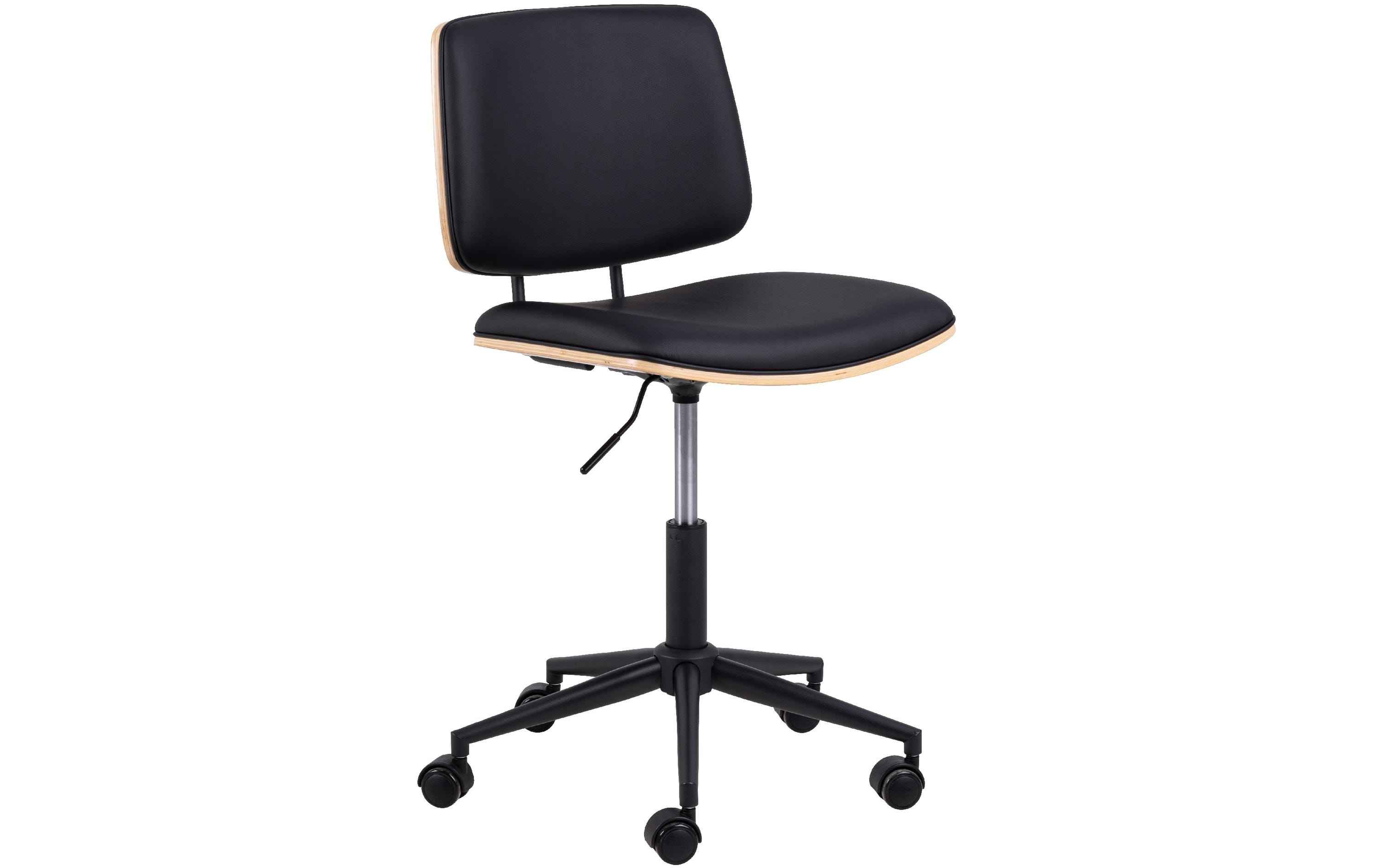 Bürostuhl Owen, Schwarz<br>Höhenverstellbarer Schreibtischstuhl