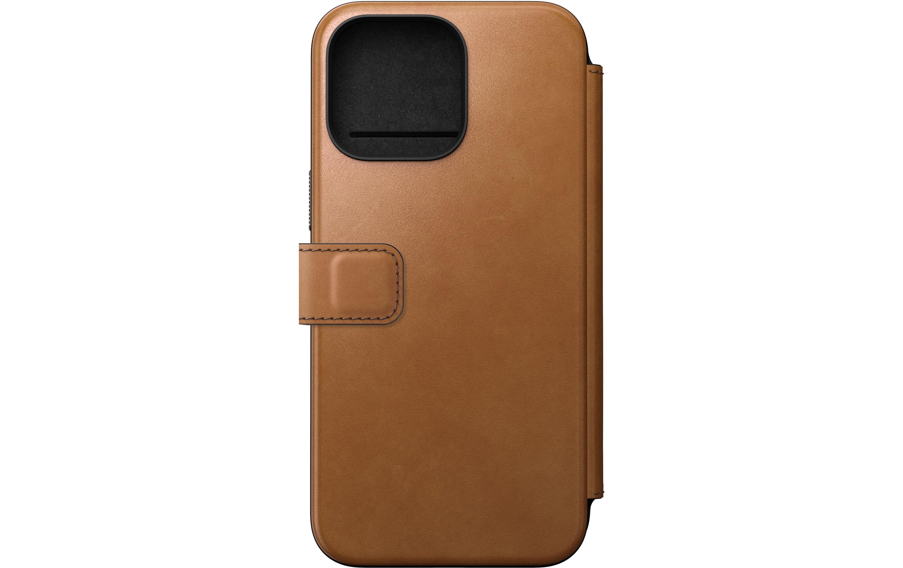 Book Cover Modern Leather Folio iPhone 15 Pro Max BeigeModernes Leder Folio für das Apple iPhone 15 Pro Max