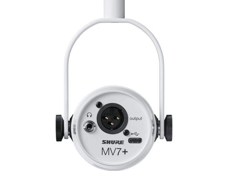 Shure Mikrofon MV7  Weiss Podcast-Mikrofon