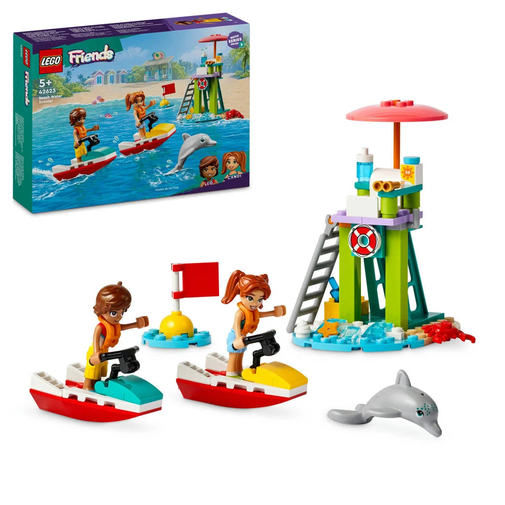 Leuke speelsetStrand waterscooter Speelgoed Voertuig Set met Poppetjes voor Kinderen 42623