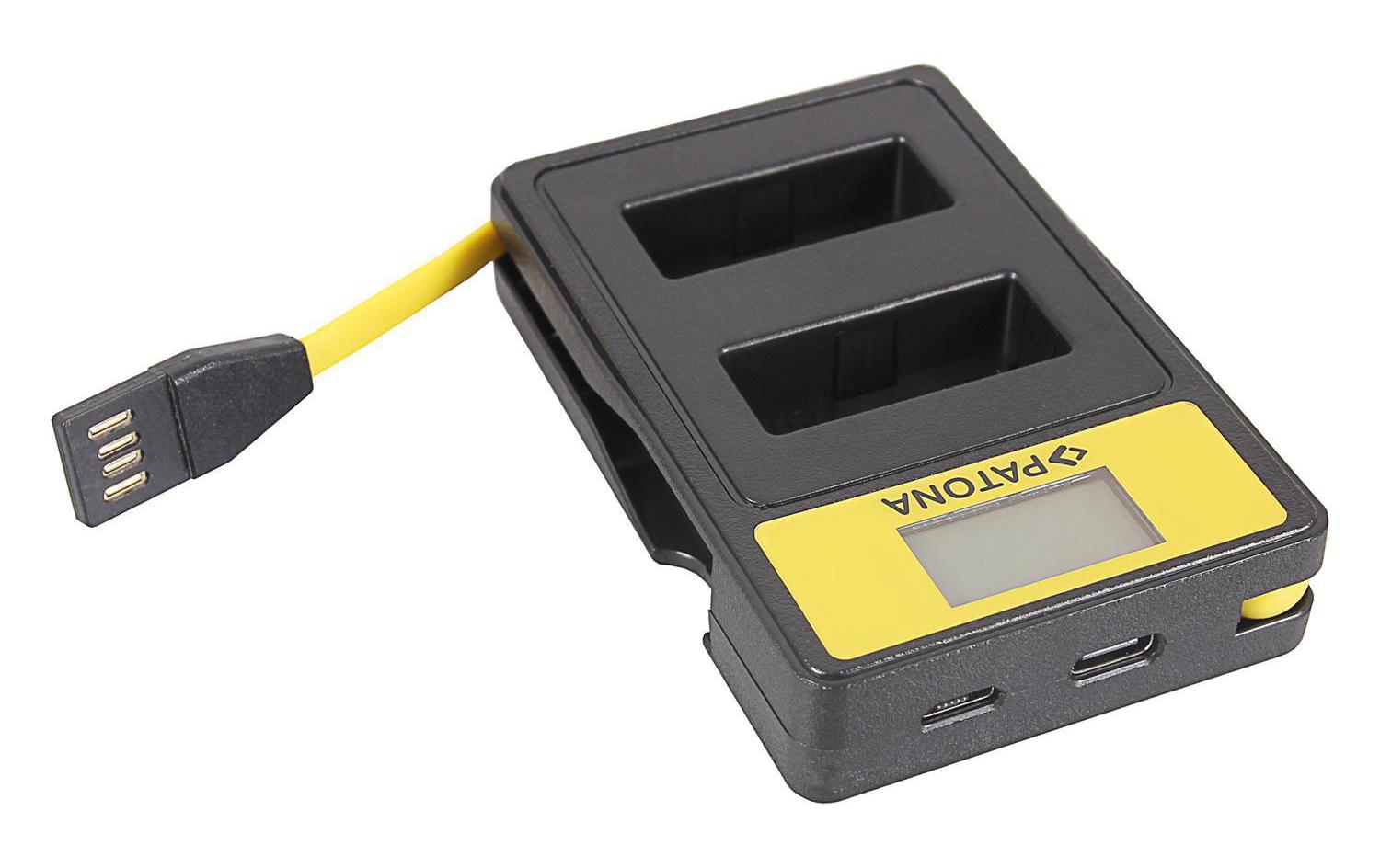 Ladegerät Smart Dual LCD USB Canon LP-E12Dual Ladegerät mit LCD-Display