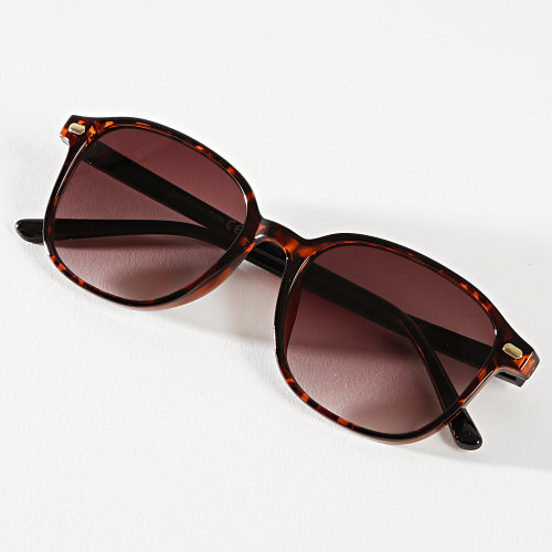 Lunettes De Soleil 026154 Fauve Marron Dégradé
