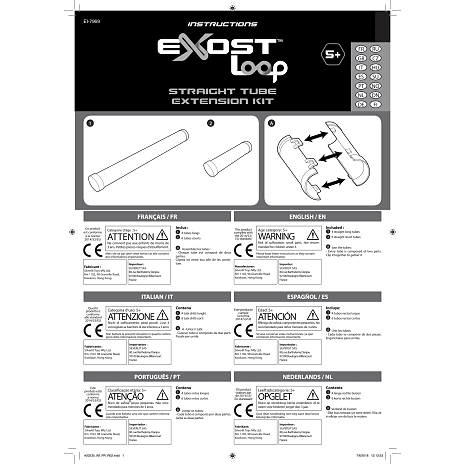 Exost Loop Racerbane Udvidelse med 10 rør
