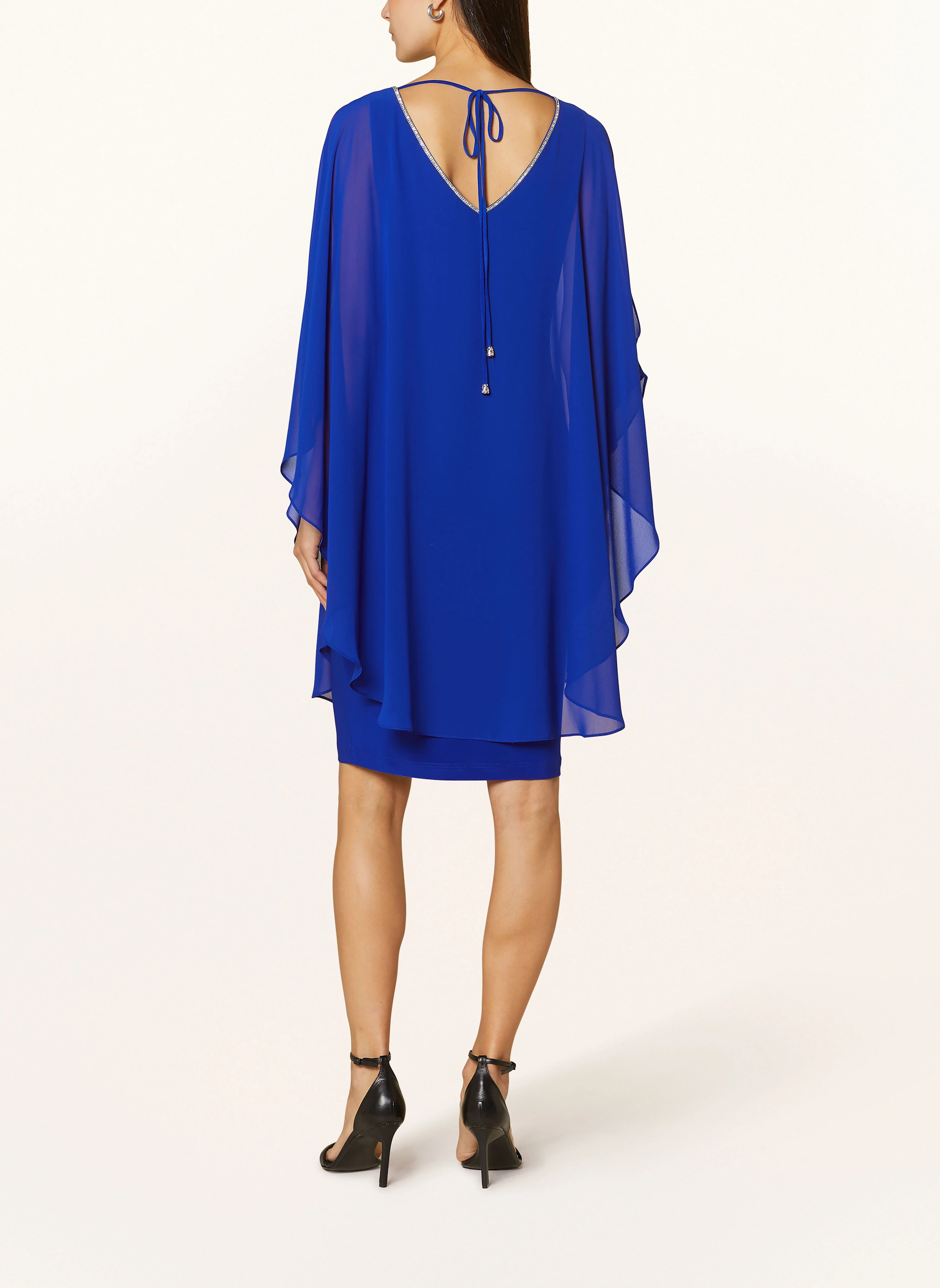Joseph Ribkoff SIGNATURE Cocktailkleid im Materialmix mit Schmucksteinen