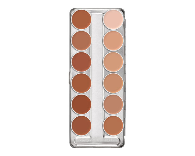 Kryolan - Supracolor Schminkpalette, 12 Farben