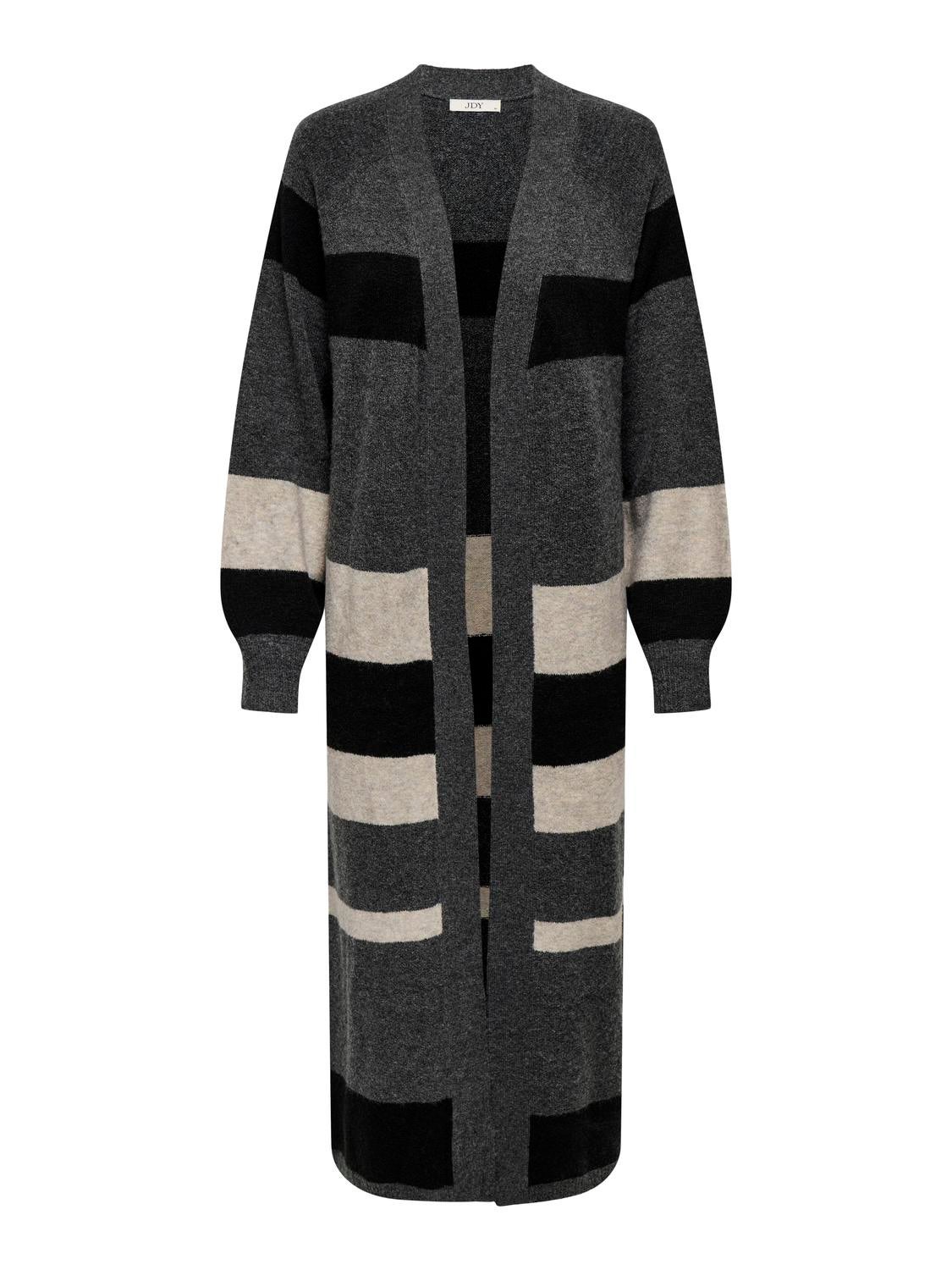 JDYRUE Strickjacke Dark Grey Melange