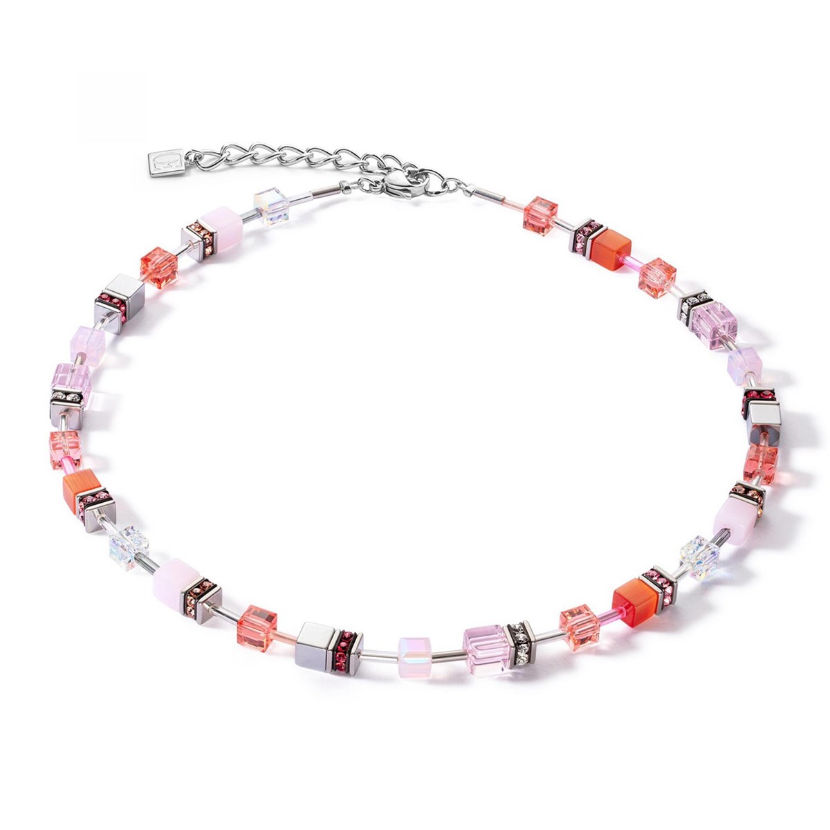 Collier Coeur de lion Geocube Joyful Colours Rouge