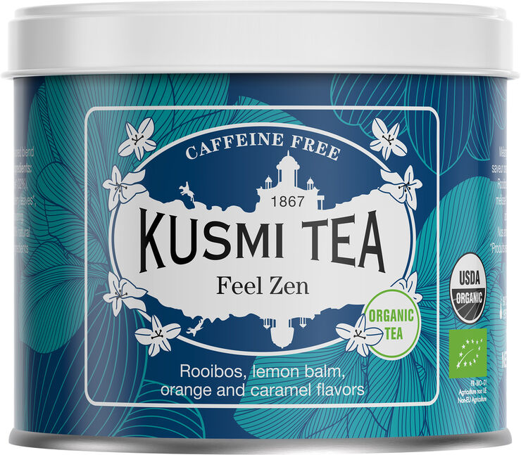 Kusmi Tea Organic Feel Zen Original - Metal tin 100gr/3.5oz.
