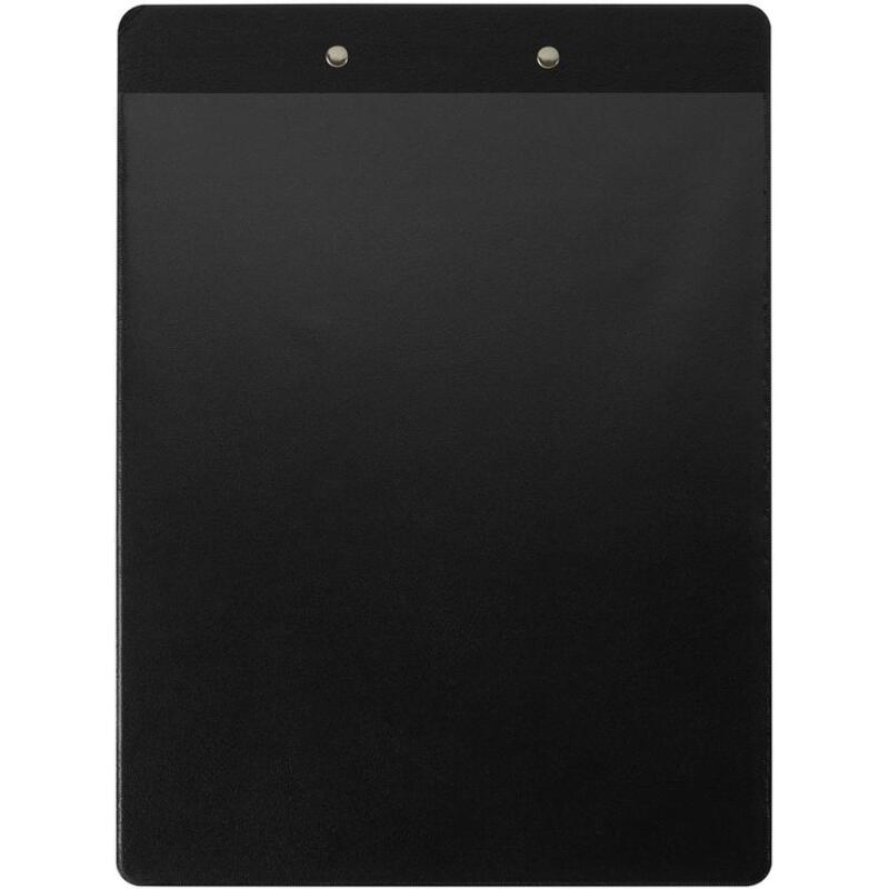Porte-bloc avec pochette 23 x 32 cm pour A4 noir