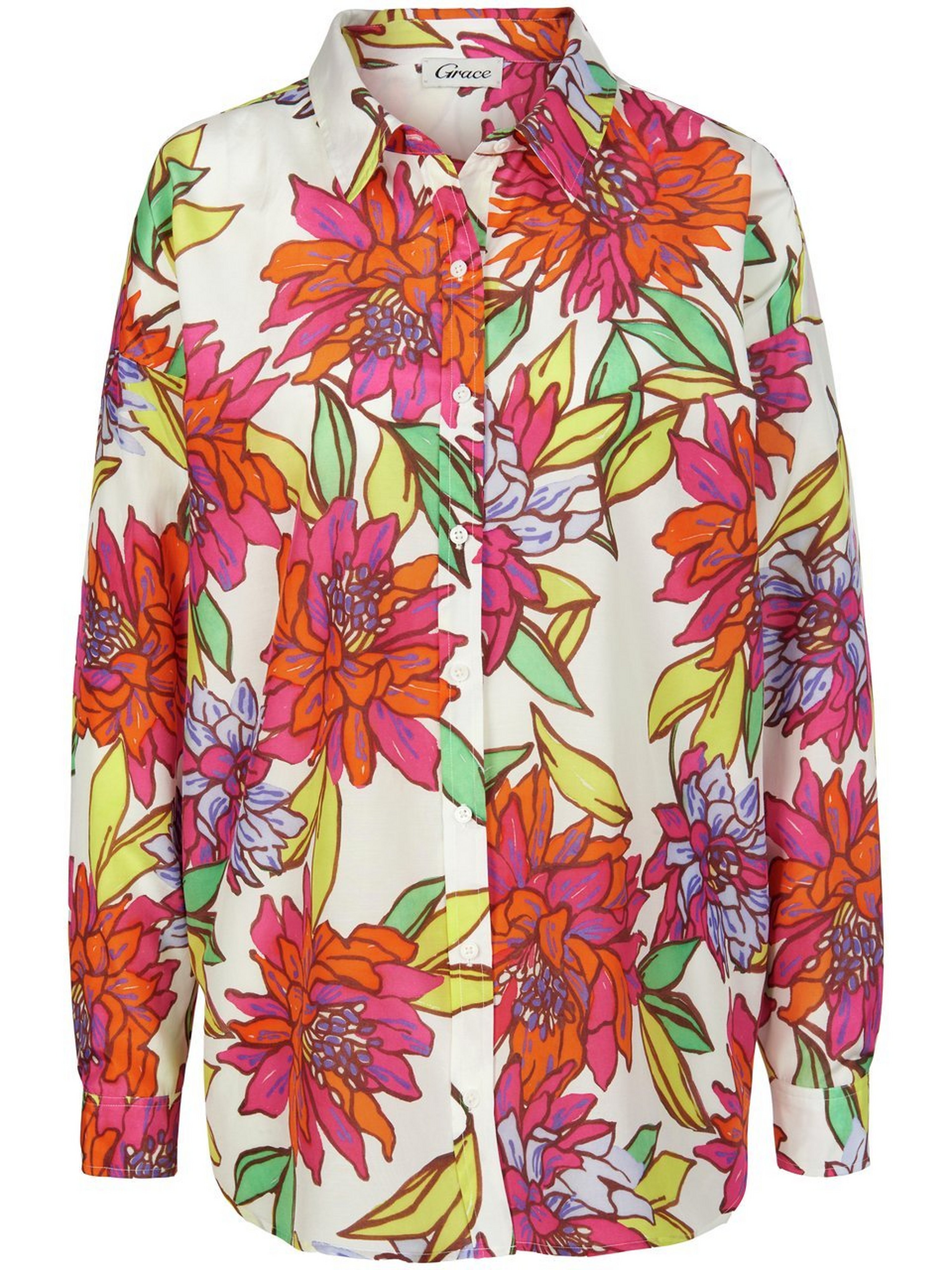 Long-Bluse im Oversized-Style